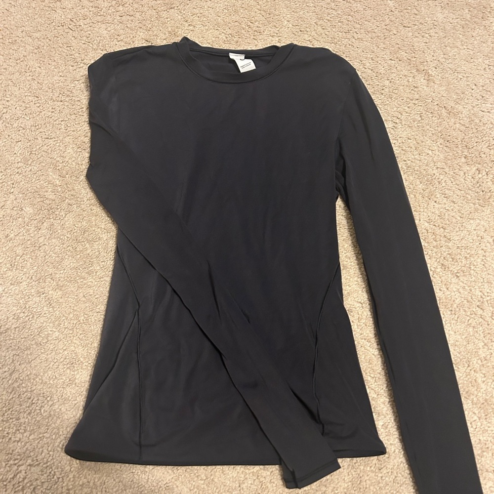 lululemon athletica Charcoal Long Sleeve Top